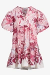Poupette St Barth Mini Dress Aria For Girls In Pink Pencilleo