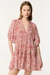 Poupette St Barth Mini Dress Aria In Pink Victorian