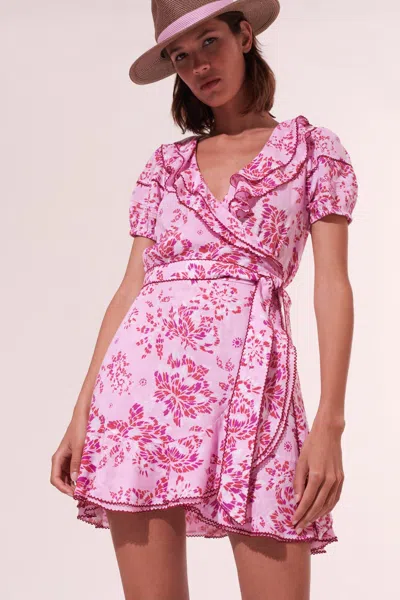 Poupette St Barth Mini Dress Aude In Pink