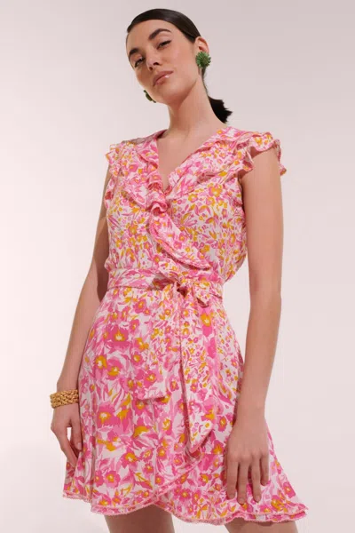 Poupette St Barth Mini Dress Aude In Pink