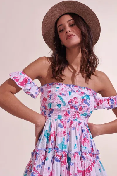 Poupette St Barth Mini Dress Aurora In Multi