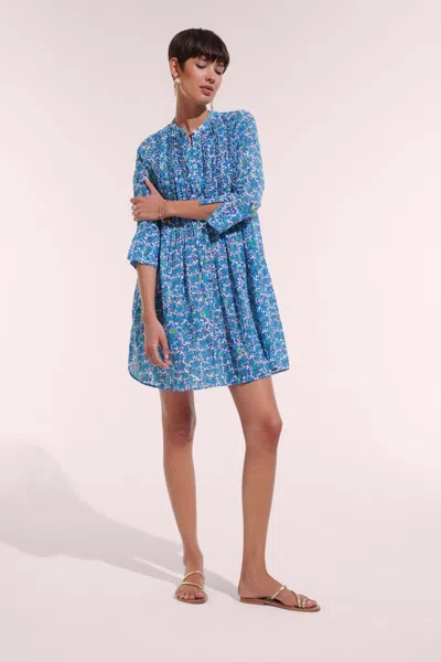 Poupette St Barth Mini Dress Bea In Blue