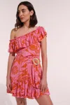 Poupette St Barth Mini Dress Bella In Red