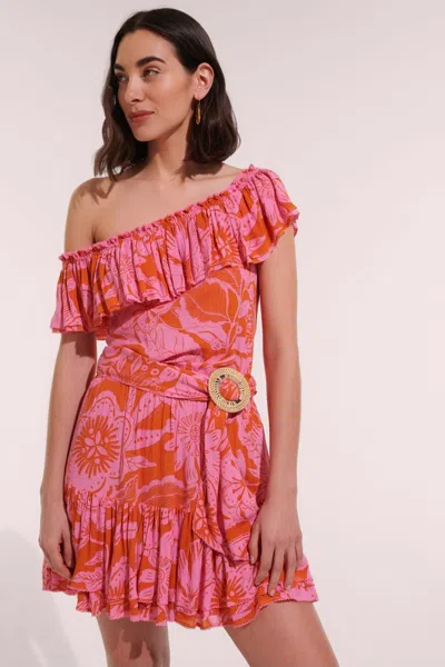 Poupette St Barth Mini Dress Bella In Red