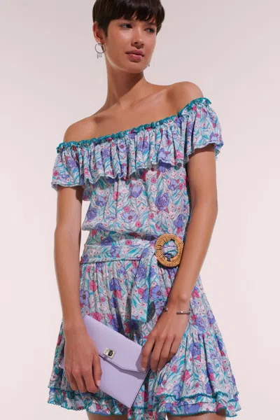 Poupette St Barth Mini Dress Bella In Blue
