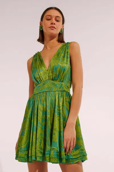 Poupette St Barth Mini Dress Bessie In Green