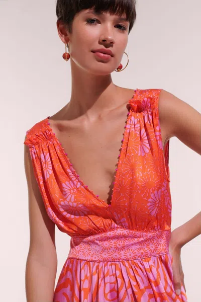 Poupette St Barth Mini Dress Bessie In Pink