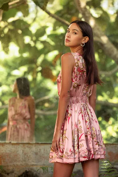 Poupette St Barth Mini Dress Bessie In Pink
