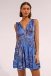 Poupette St Barth Mini Dress Bessie In Blue