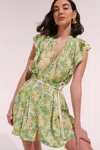 Poupette St Barth Mini Dress Bice In Green
