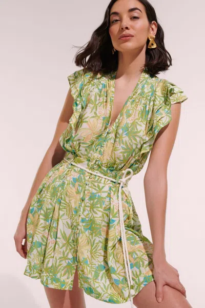Poupette St Barth Mini Dress Bice In Green