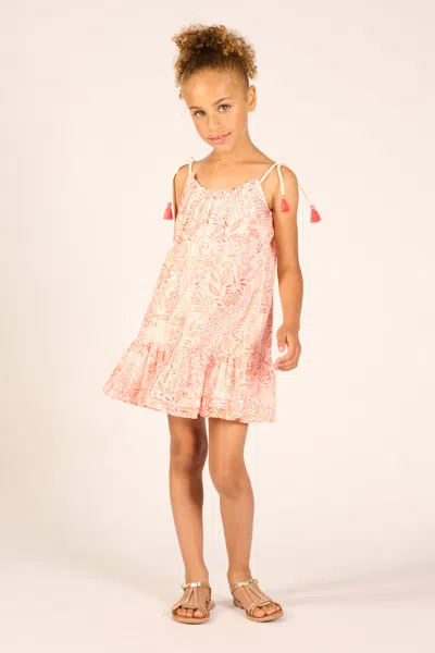 Poupette St Barth Mini Dress Billie For Girls In Pink