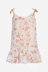 Poupette St Barth Mini Dress Billie For Girls In Pink Ylang Ylang