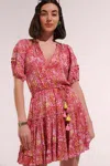 Poupette St Barth Mini Dress Bona In Pink