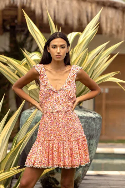 Poupette St Barth Mini Dress Bruna In Pink