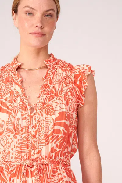Poupette St Barth Mini Dress Callie In Orange