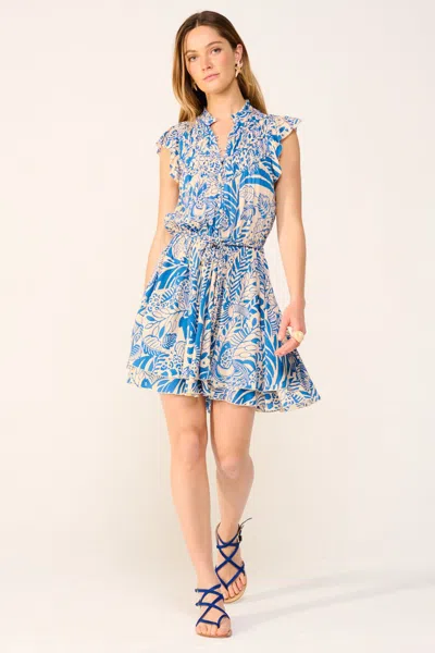 Poupette St Barth Mini Dress Callie In Blue