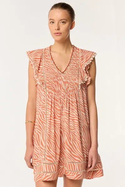 Poupette St Barth Mini Dress Camelia In Pink