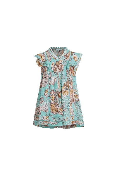 Poupette St Barth Mini Dress Camelia For Girls