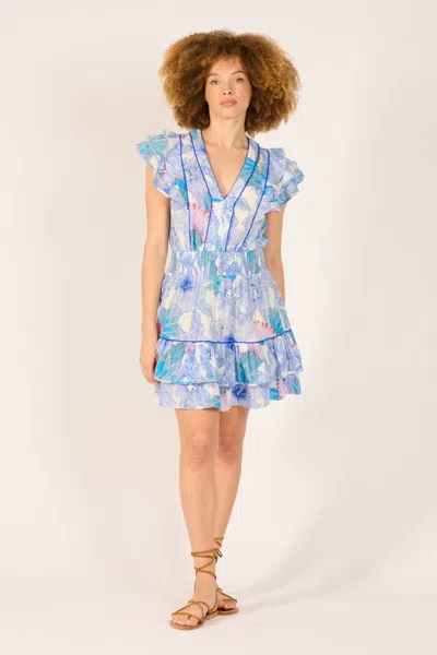 Poupette St Barth Mini Dress Camila In Blue