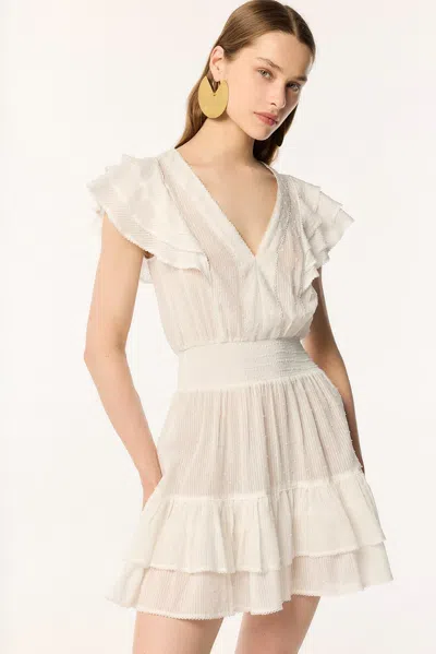 Poupette St Barth Mini Dress Camila In Natural White