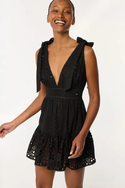 Poupette St Barth Mini Dress Cara In Black