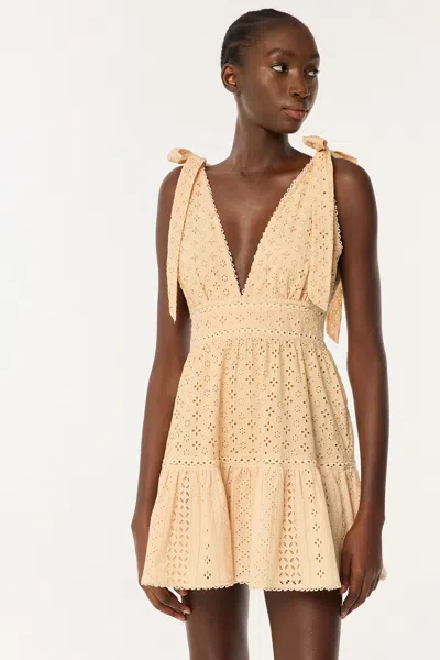 Poupette St Barth Mini Dress Cara In Cream