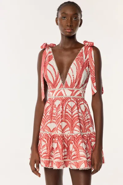 Poupette St Barth Mini Dress Cara In Pink Himba