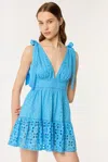 Poupette St Barth Mini Dress Cara In Sky