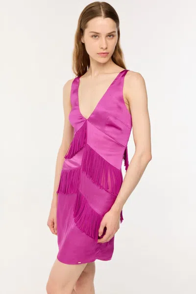 Poupette St Barth Mini Dress Carmen In Purple