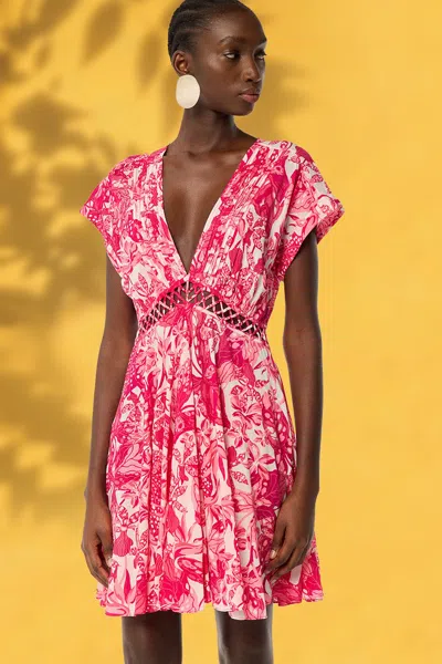 Poupette St Barth Mini Dress Cecile In Pink
