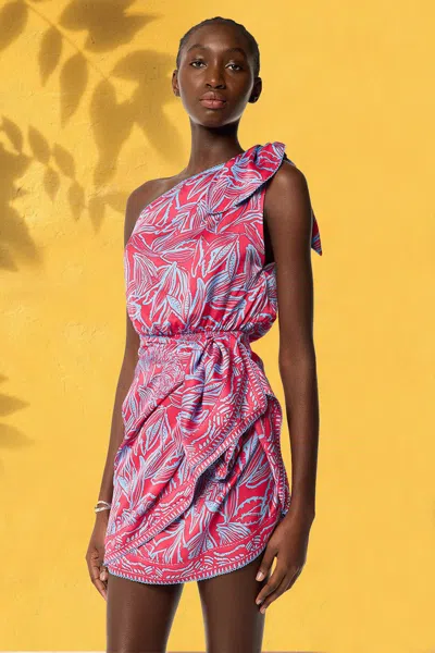 Poupette St Barth Mini Dress Celie In Pink