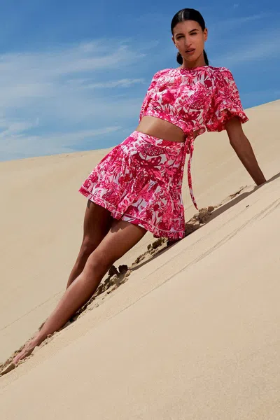 Poupette St Barth Mini Dress Chantal In Pink