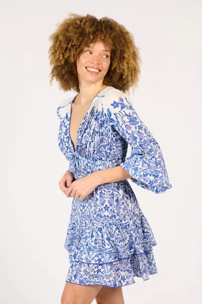 Poupette St Barth Mini Dress Chiara In Blue