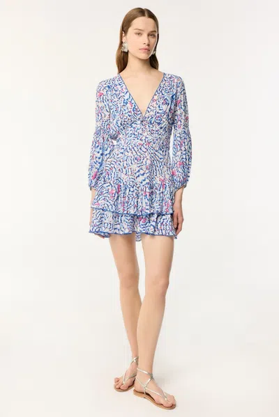 Poupette St Barth Mini Dress Chiara In Blue