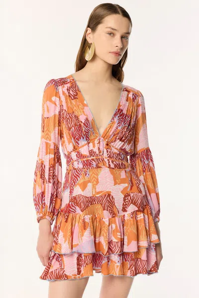 Poupette St Barth Mini Dress Chiara In Pink Ashanti