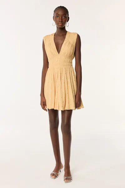 Poupette St Barth Mini Dress Ciao In Yellow