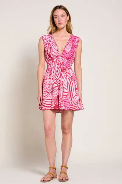 Poupette St Barth Mini Dress Ciao In Pink