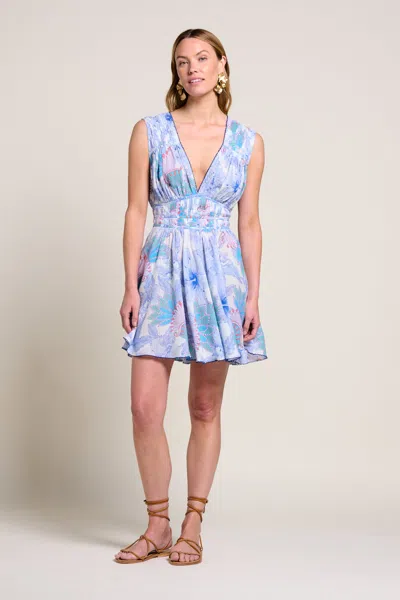 Poupette St Barth Mini Dress Ciao In Blue
