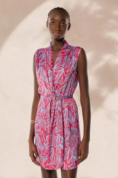 Poupette St Barth Mini Dress Clea In Pink