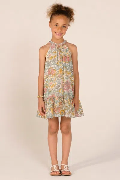 Poupette St Barth Kids' Mini Dress Cleo For Girls In Multi