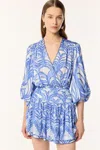 Poupette St Barth Mini Dress Colleen In Blue Himba