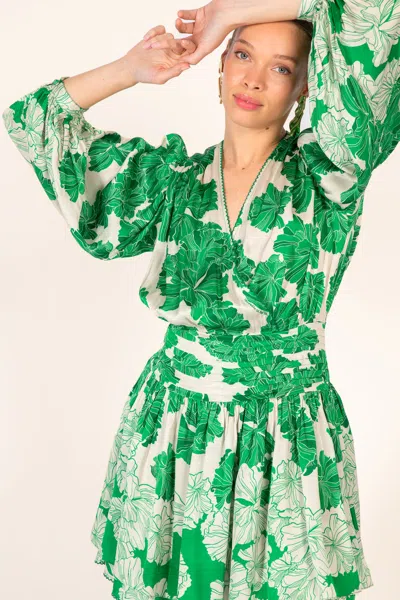 Poupette St Barth Mini Dress Colleen In Green