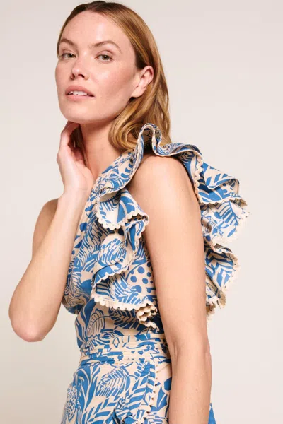 Poupette St Barth Mini Dress Corinne In Blue