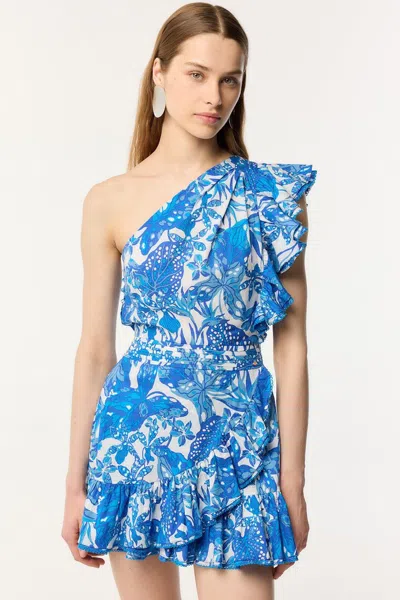 Poupette St Barth Mini Dress Corinne In Blue