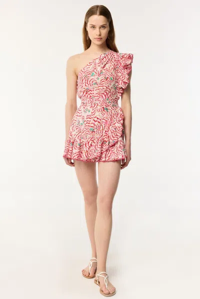 Poupette St Barth Mini Dress Corinne In Pink