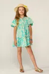 Poupette St Barth Mini Dress Cruz For Girls In Green