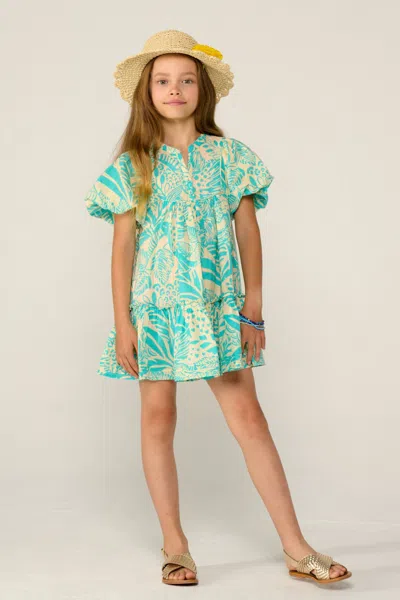 Poupette St Barth Mini Dress Cruz For Girls In Green