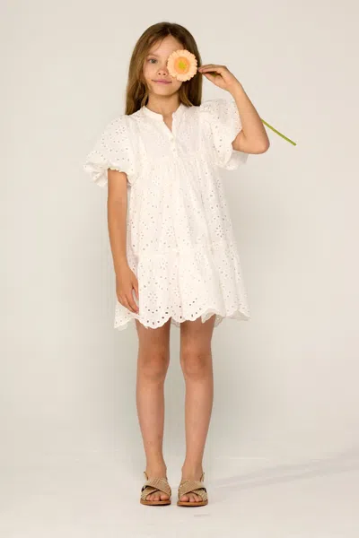 Poupette St Barth Mini Dress Cruz For Girls In White