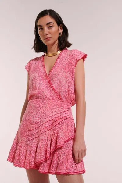Poupette St Barth Mini Dress Estelle In Pink